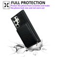 thumbnail image 2 of Compatible with Samsung Galaxy S24 Ultra Wallet Case Card Holder, PU Leather Phone Case Women Men Protective Cover Wrist Strap Zipper Credit Card Slots For Samsung Galaxy S24 Ultra, Black, 2 of 8