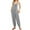 Grey, variant on Womens Overalls Women's Sleeveless Overalls Jumpsuit Casual Solid Summer Wide Leg Bib Pants Bottons Jumpsuit Romper with Button Pockets Jumpsuits for Women Dressy Grey
