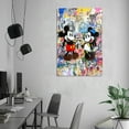 thumbnail image 6 of Banksy Graffiti Lovely Mickeys Minnie Wall Art Poster Gifts Bedroom Prints Home Decor Hanging Picture Canvas Painting Posters 24x36inch(60x90cm), 6 of 6