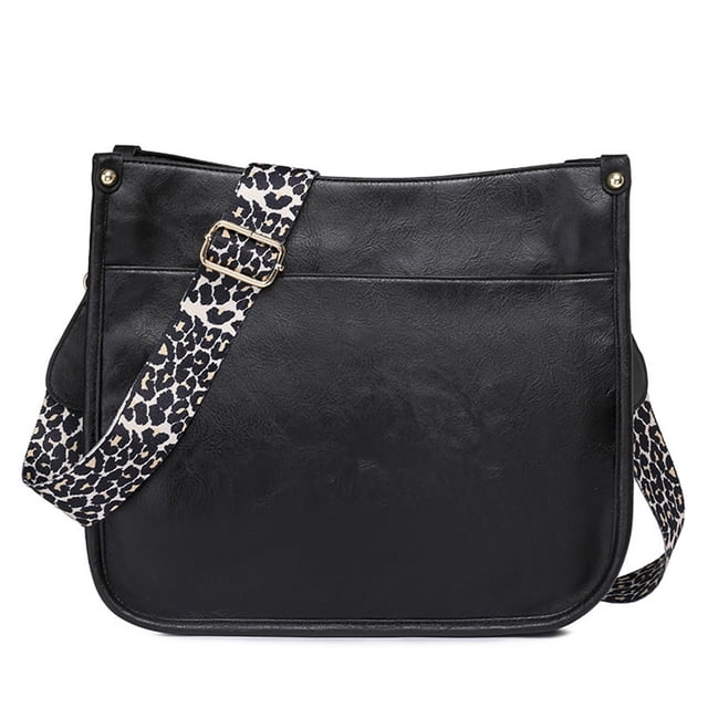 PU Leather Crossbody Fashion Shoulder Bag Purse with Adjustable Strap