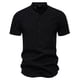 thumbnail image 2 of pstuiky camiseta de hombre, Suéter informal de manga corta con cuello alto y diseño liso cómodo para hombre camisas casuales para hombre m, 2 of 4