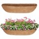 thumbnail image 1 of Nvzi piezas de revestimiento de coco para macetas, 24 pulgadas en forma de media luna, fibra de coco de repuesto para jardineras de ventana y pared., 1 of 5