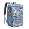 thumbnail image 1 of Symmetrical Rustic Style Nordic Insulated Backpack Cooler - 20L Soft Cooler Bag, Boho Bohemian, 1 of 6
