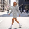thumbnail image 7 of Womens Hoodies Dress Track Blouse Boyfriend Travel Casual Tunic Tops Y2K Oversized Fashion Clothing Flowy Cute Comfort Soft Split Hem Clothes Hoodies, 7 of 7