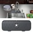 AOWOO Kitchen Sink Splash Guard, Silicone Faucets Drip Catcher Tray