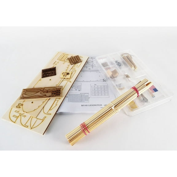 Mamoli Lexington Model Ship Kit, 1/100 Scale