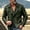 Army Green, variant on Mens Jacket Notched Lapel Collar Double Breasted Tactical Jacket Trendy Casual Blazer Coat Winter Commuting Traveling