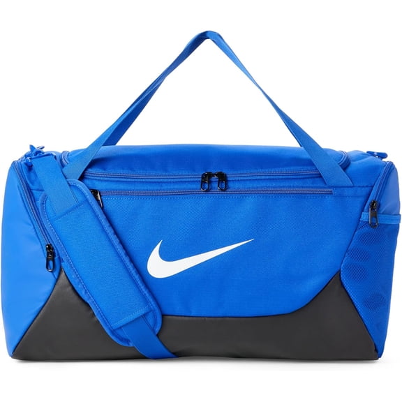 Nike Adult Gameday Brasilia X Training Duffel Bag (Small,40L) | Mens and Womens ( Royal/Black/White )