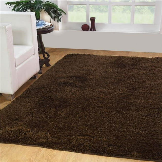 Affinitylinens PYL4X6SHAG-COC 3 x 5 ft. Hand-Woven Soft Luxurious Shag Rug - Coca