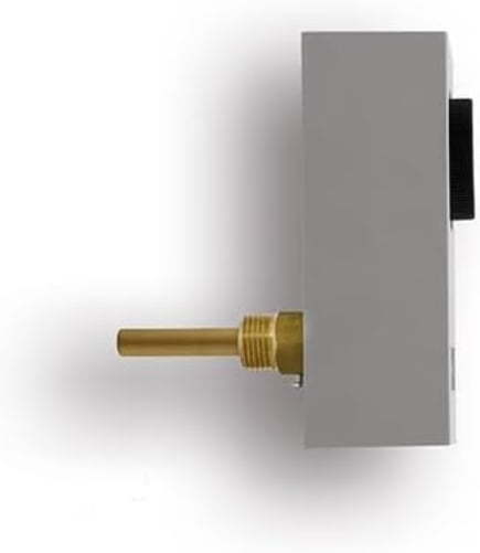 Rainbow Aquastat Temperature Controller, 32-194°F, SPDT Contact, for Water Heater/Boiler/Fan/Pump Control with Thermowell Included, Used for Heating or Cooling