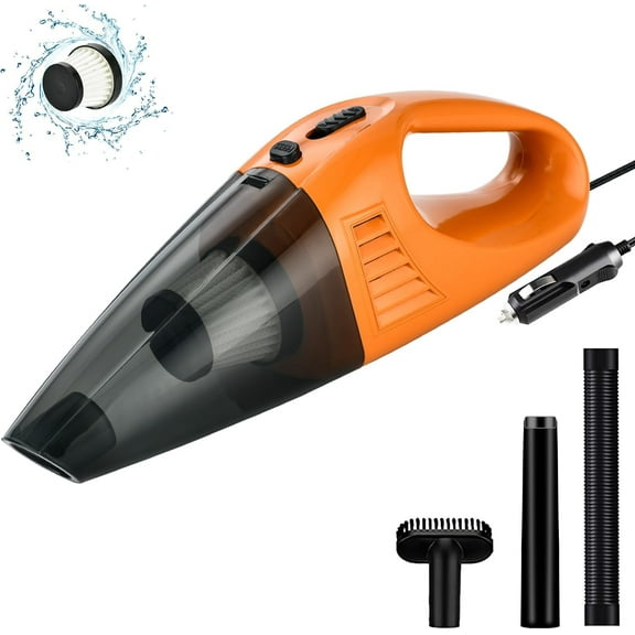 Handheld Car Vacuum Cleaner,Portable Handheld Car Vacuum Cleaner Lightweight W/ 16ft Cord,DC 12V High Power Small Hand held Vacuum Cleaner with Multi Accessories, Dust Busters for Car Home