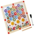 thumbnail image 2 of juego de rompecabezas de bloques,Rompecabezas de juegos de rompecabezas de tablero magnético de madera, Dibujo Pizarra Juguete educativo de madera,Rompecabezas de madera Alfabeto Salvador juego de rompecabezas de bloques, 2 of 7