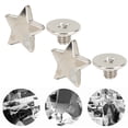 thumbnail image 4 of Rivet Button, Practical Fashionable Anti-Rust Star Shape Rivet, Bags For Clothes Shoes Pet Collars Silver,Black Metal Color,Bright Black, 4 of 8