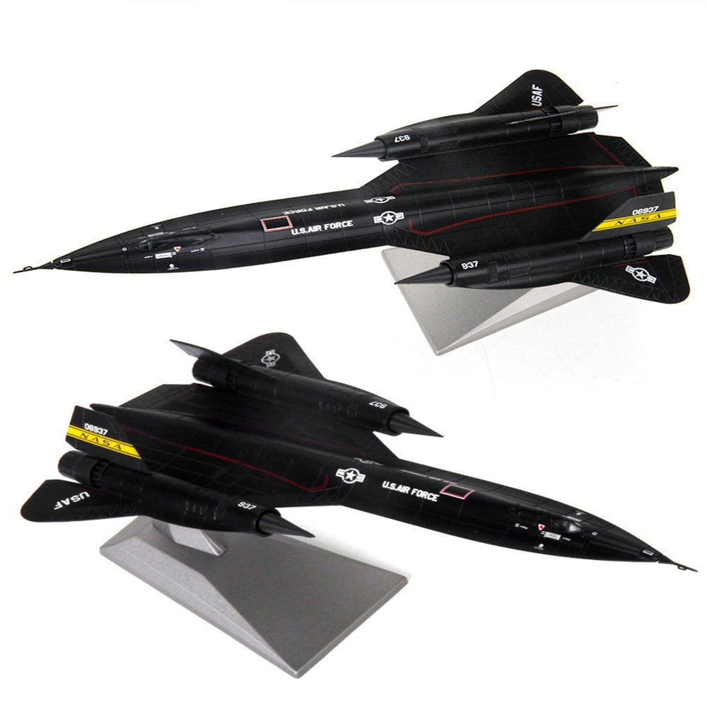 1:144 Blackbird SR-71 Reconnaissance Aircraft Alloy Aircraft Plane Metal Fighter for Collection