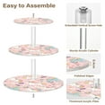 thumbnail image 2 of 3-Tier Acrylic Cupcake Stand Sturdy Dessert Display Cupcake Tower Cupcake Holder for Party Wedding Outdoor Picnic Cartoon Unicorns Pattern, 2 of 8