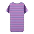 thumbnail image 5 of UPPADA Women's Summer Casual T Shirt Dresses Plus Size Sleeveless Swing Dress with Pockets Crewneck Pleated Tank Dress Loose Fit Boho Beach Sundresses Purple,XXL, 5 of 7