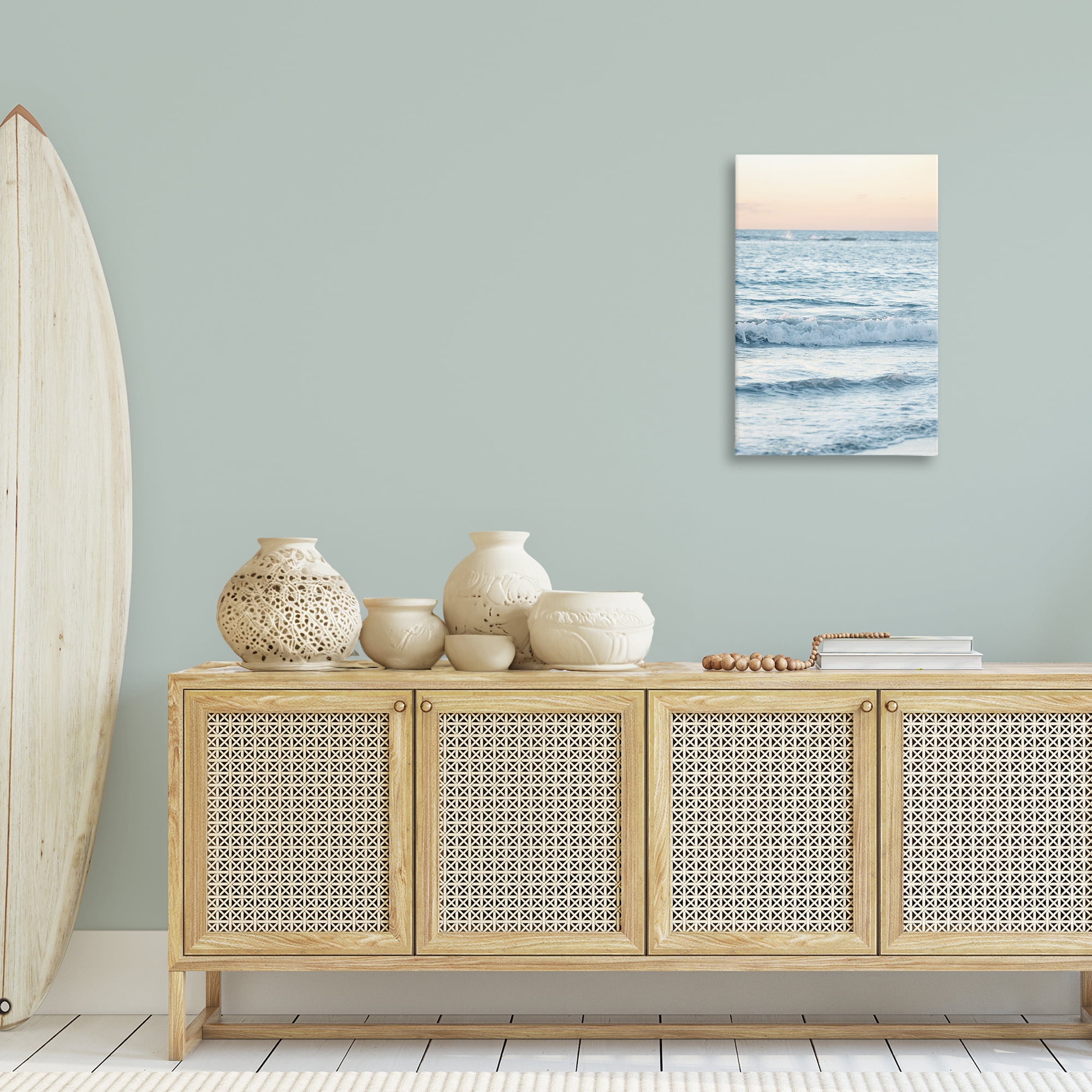 Stupell Industries Sunset & Sea View Coastal Photography Gallery Wrapped Canvas Art Print Wall Art, 20 x 30