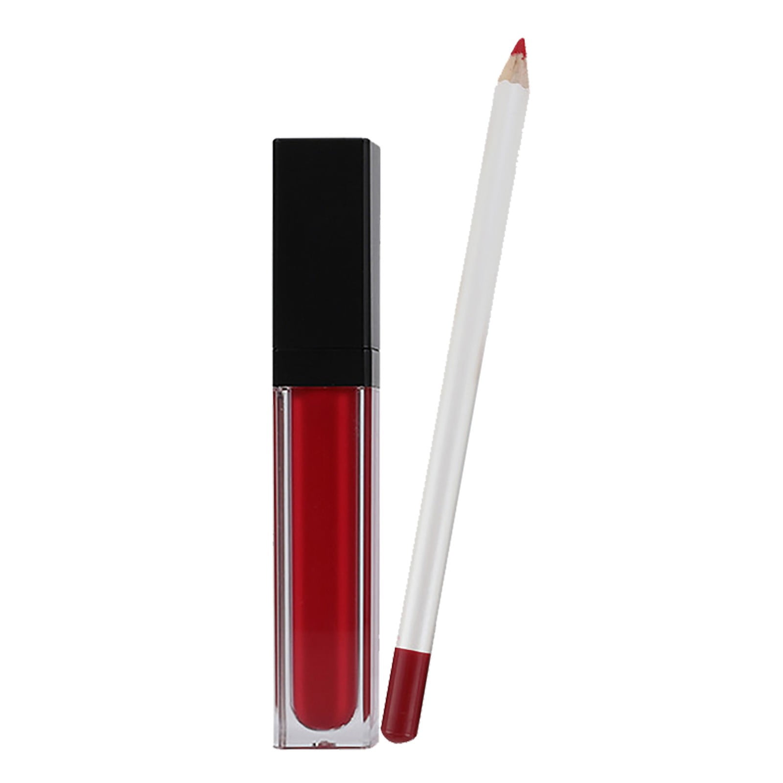 Liquid Lipstick And Lip Liner Set Non Stick Cup Not Fade Waterproof