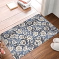 thumbnail image 2 of Non Slip Door Mat, Black White Flower Paisley Fast Drying Bath Tub Mats, Absorbent Bathroom Rugs Entrance Welcome Mat, Bath MatS for Tub, Floor, Home, Kitchen, Hotel,16x24in, 2 of 6
