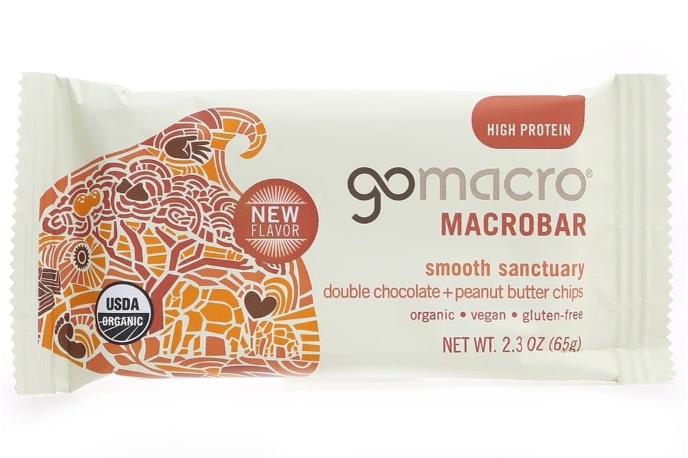 GoMacro Organic MacroBar Smooth Sanctuary Double Chocolate + Peanut