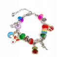 thumbnail image 2 of Pulsera de Navidad YONGSHENG 100 piezas Caja de regalo DIY joyería infantil creativa colorido cristal rojo alce, 2 of 5