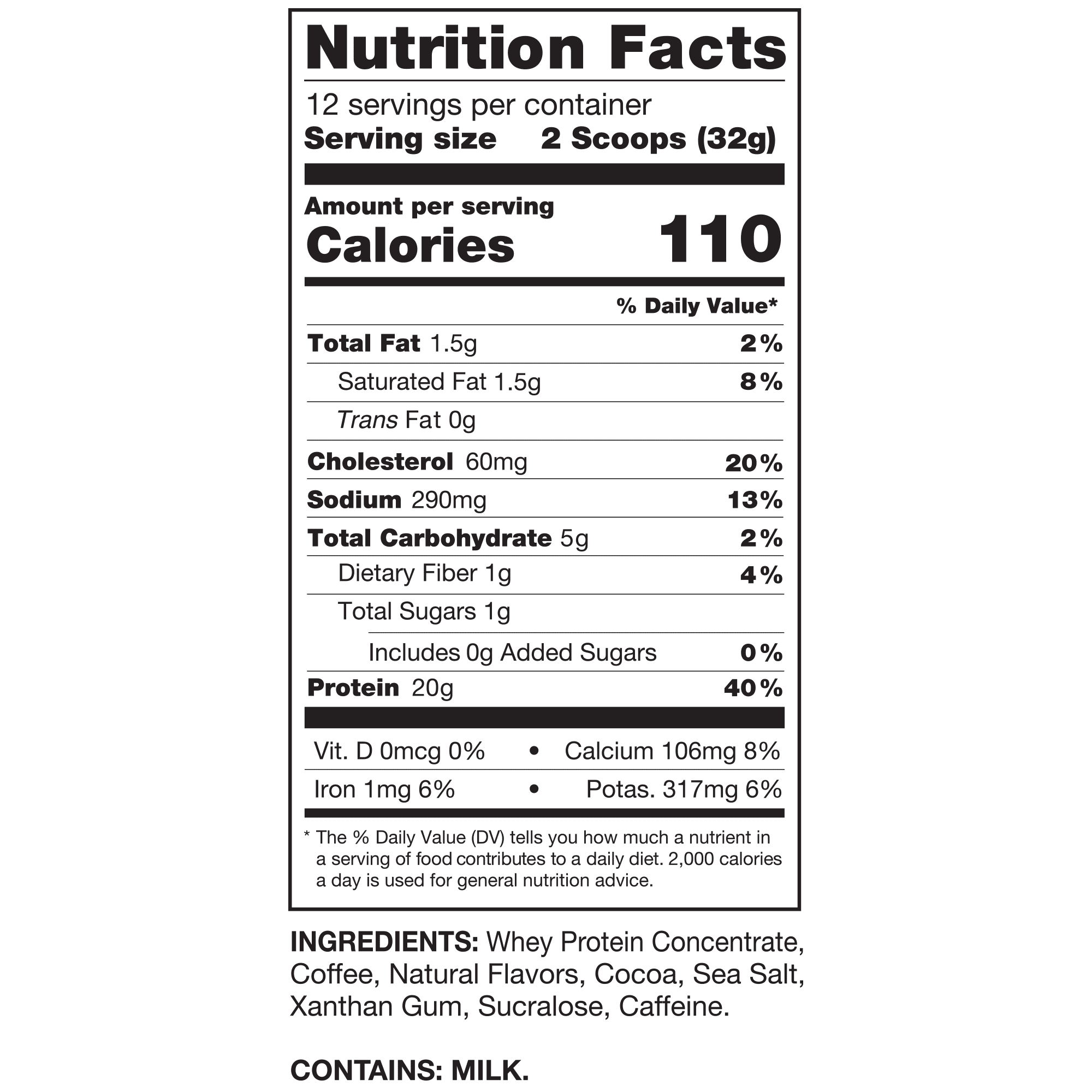 Chike Mocha Protein Iced Coffee with Real Espresso, 20g Protein, 12 Servings