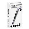 uni-ball® Vision™ Elite™ Liquid Ink Rollerball Pens, Bold Point, 0.8 mm, White Barrel, Purple Ink, Pack Of 12