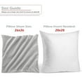 thumbnail image 3 of Nestl Velvet Throw Pillow Covers Solid Square Soft Decorative Pillow Cover for Sofa, 24" x 24", Silver, Pack of 2, 3 of 8