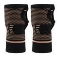 thumbnail image 2 of Meileang Copper Compression Wrist Brace Wrist Support Reduce Inflammation Pain Breathable Arthritis Support for Men Women, 2 of 8