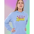 thumbnail image 2 of You Are Loved Bubblegum Banner Hoodie Women -Smartprints Designs, Female XX-Large, 2 of 4