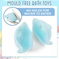 thumbnail image 3 of sixwipe 7 Pcs No Hole Mold Free Bath Toys with Frog Net, 6 Sea Animal Toys for Toddlers, Baby Water Play for Pool, Bathtub, Floating Toys for Developmental Motor Skills Gift, 3 of 9