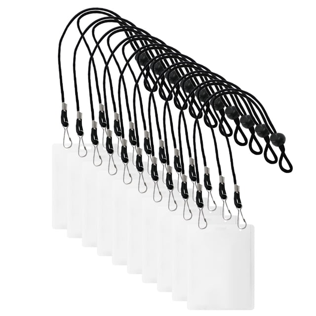 Business Card Holder Health Card Transparent Card Protective Case Double Rope Pvc Case Card Case,Credit Card Organizer,Metal Card Wallet,Desktop Card Stand,Portable Card Holder