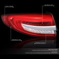 thumbnail image 2 of DNA Motoring OEM-TL-005-L For 2017-2020 Ford Fusion OE Style Left Driver Side Tail Light Lamp, 2 of 7
