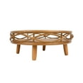 thumbnail image 2 of Better Homes & Gardens Willow Sage Brown Rattan Round Plant Stand, 2 of 8