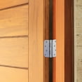 thumbnail image 4 of Design House 9-Pack 4" H x .625" Radius Butterfly Interior/Exterior Door Hinges, Brushed Chrome, 4 of 13