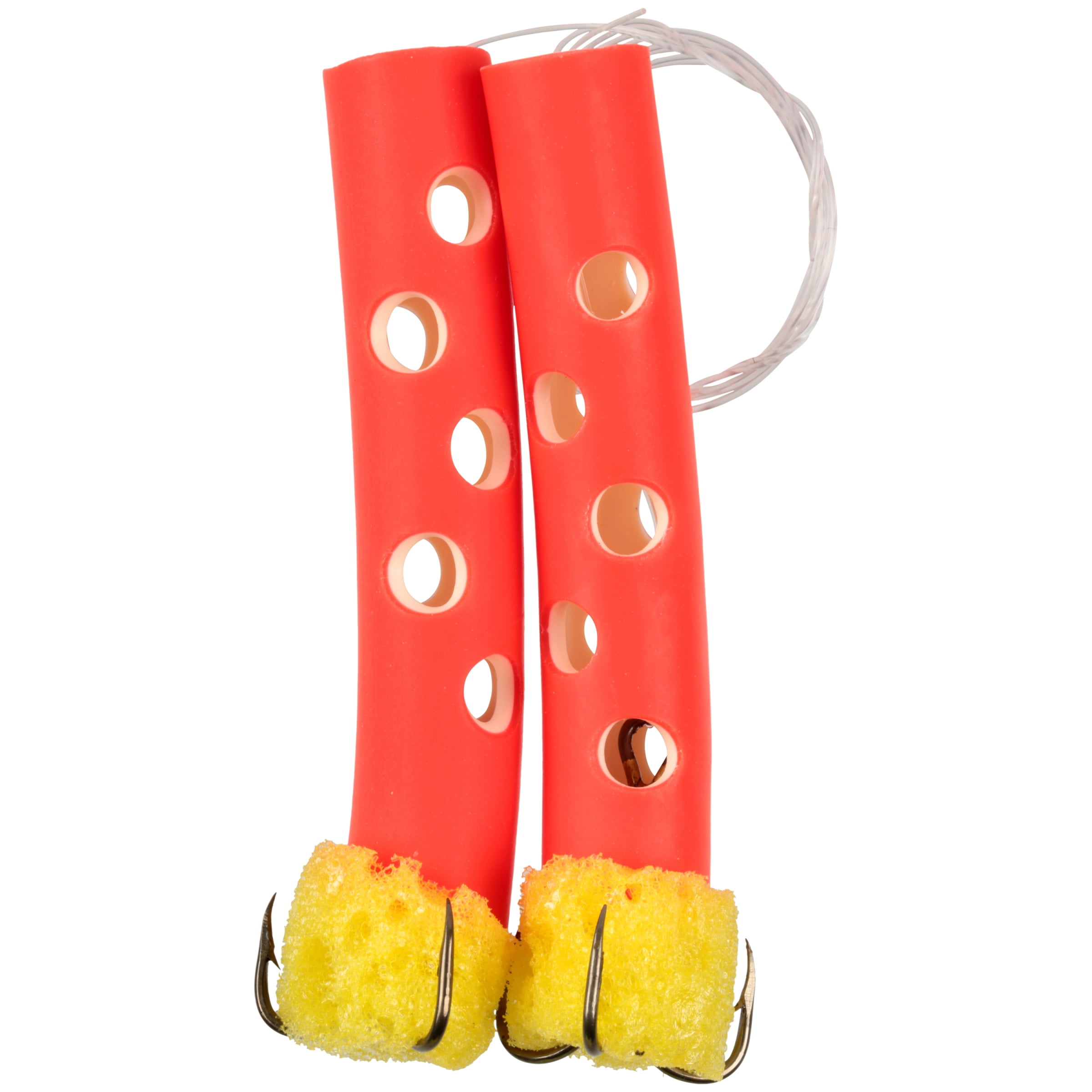 Magic Bait Hog Wild Tube Holder Two Pack 2 Yellow 3 Red Catfish Stink for sale online 