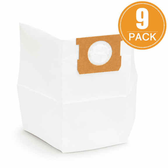 Anbaboys Standard Dust Bag, 9-Pack, VDB35 3701, Fits HART 3 to 5 Gallon Wet/Dry Vacuum Cleaners