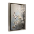 thumbnail image 3 of Stupell Industries Spring Butterfly & Dogwood Insects Painting Brown Floater Framed Canvas Art Print Wall Art, 17 x 21, 3 of 9