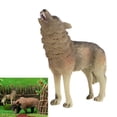 thumbnail image 3 of Modèle de Loup Réaliste Solide Adorable Figurine d'Animal Ornement Ornement Décoration d'Animaux pour la Maison Jouet Artisanat, 3 of 8