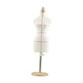 thumbnail image 3 of Siruishop Doll Dress Form Rack Dressmaker Model for Costume Design Scene Layout Office 46cm with Round Base, 3 of 8