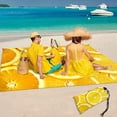 thumbnail image 4 of Manta De Playa,Estera De Playa Portátil Duradera, Estera De Picnic Portátil con Bolsa De Almacenamiento, Estera A Prueba De Arena para Viajes, Camping-1.4*2M, 4 of 5