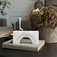 thumbnail image 2 of Meridian Furniture Cambre White Marble Decorative Object, 2 of 7
