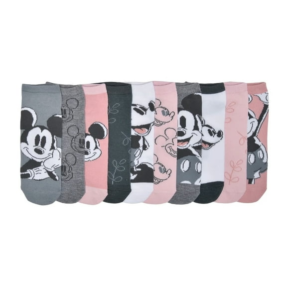 Women's Mickey Mouse 10 Pack Low Cut Socks