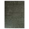 thumbnail image 2 of Rugsotic Carpets Hand Knotted Wool Area Rug 3'x5' Green Contemporary Rectangle Indoor Rug for Living Room, Bedroom Antimicrobial L00109, 2 of 8