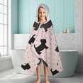thumbnail image 6 of Scottish Terrier Hooded Bath Towel，60"x35" for Ages 3 To 12 Kids, Quick Dry Lightweight Soft Microfiber Hood Beach Towel Cover Up for Kids, 6 of 7