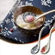 thumbnail image 3 of Cucharas de Arroz de CeráMica China Retro AsiáTica de 16 Piezas, Cuchara de Sopa Ramen con Manejar Curvo, Cucharas de Flores Pintadas con Manejar, 3 of 5