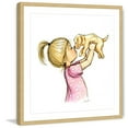 thumbnail image 3 of Marmont Hill "Puppy Loves Girl" By Phyllis Harris Framed Painting Art Print, 12.0" x 1.5", 3 of 5