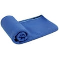 thumbnail image 7 of Unique Bargains 4 Pcs Soft Microfiber Sport Cool Touch Towel 11"x30" Blue, 7 of 7