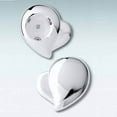 thumbnail image 2 of Silver Plated, Heart Shaped Foil Cutter, 2 of 2