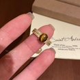 thumbnail image 1 of Anillo de oro con piedra ojo de tigre natural y banda ajustable para, 1 of 7
